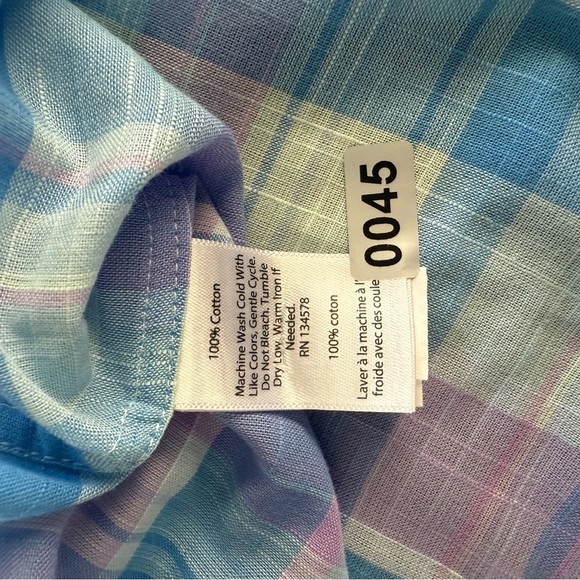 Vineyard Vines Men's Plaid Classic Fit Murray Short Sleeve Shirt Size M - Picture 9 of 9